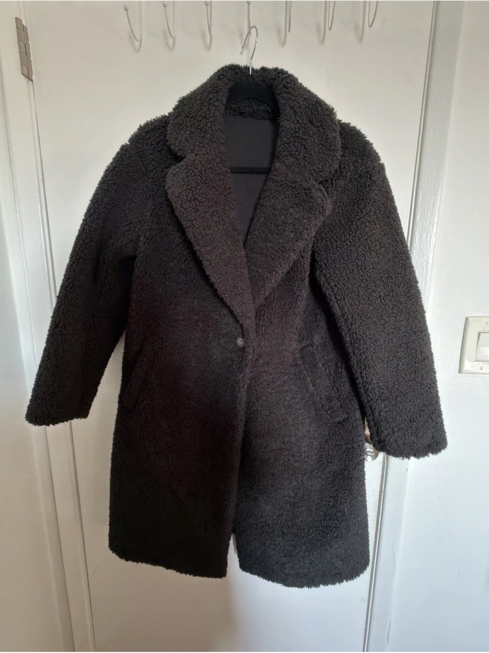 Uniqlo Women's teddy Shearling Coat - grey